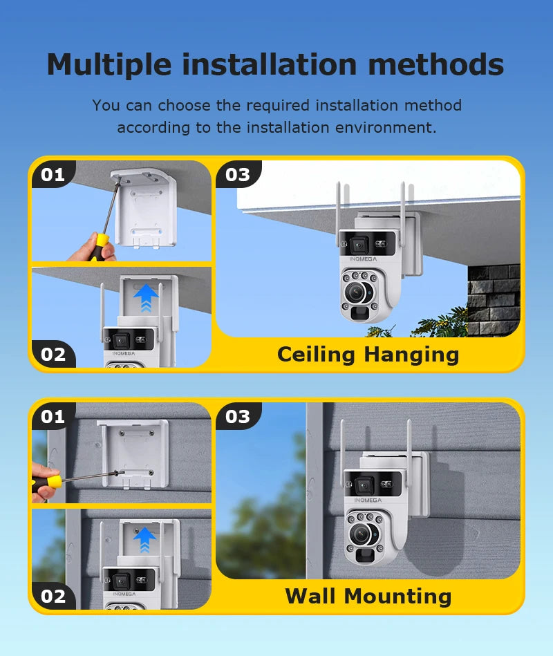 12MP 50X Zoom Dual Lens 4G SIM Solar Camera WIFI Outdoor Surveillance PTZ Human Detection Recording Security Night Vision Camera