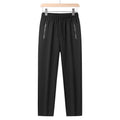 Herren Sommerhose große Größen, Kordelzug, Stretch, Sport-Jogger, Herren, große Übergröße, Reißverschlusstasche, 4XL 5XL 6XL 7XL 8XL, Grau, Schwarz