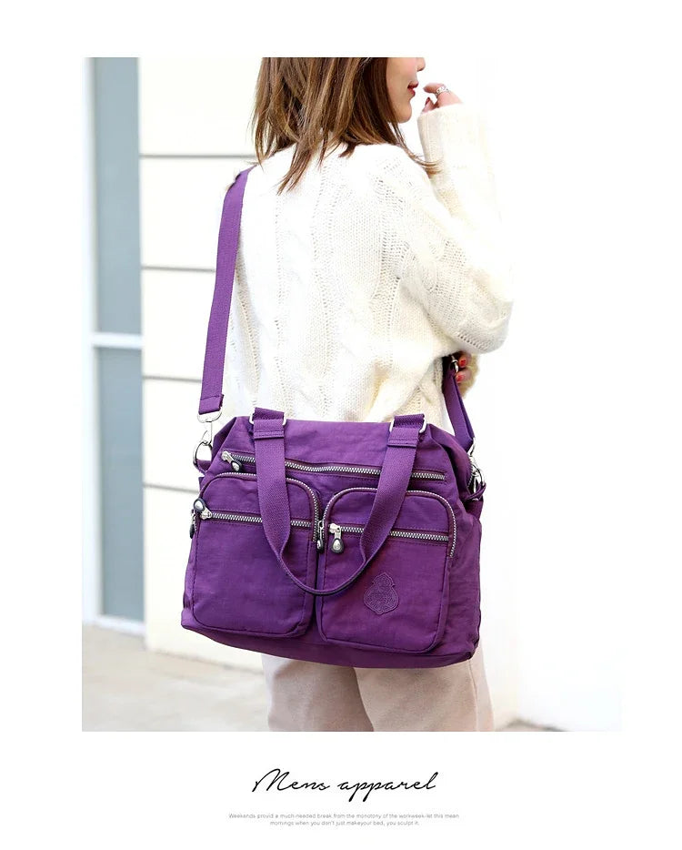 Women's Fashion Top-Handle Bag for Women Big Handbag Nylon Crossbody Bags Waterproof Shoulder bag purses and handbags bolsos sac