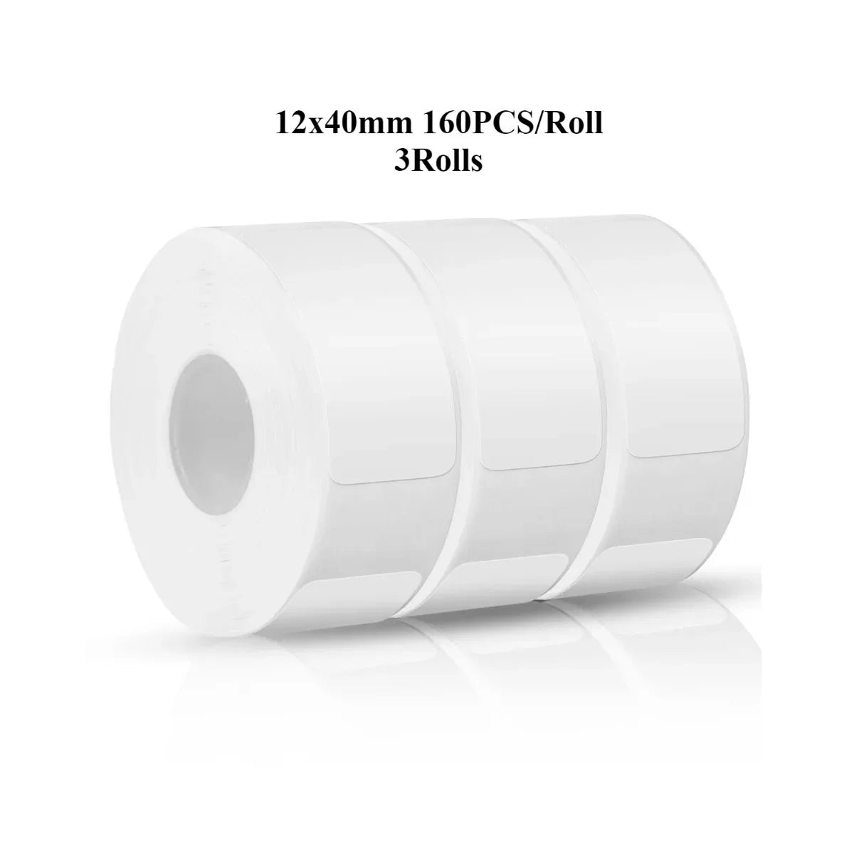 Label Sticker 12*40/15*30mm Label Tape Thermal Printer Paper 160pcs/roll Compatible D30 Marklife P12P11 Labeller For Home Office