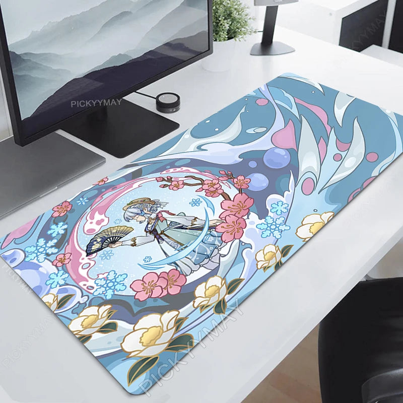 Genshin Impact Muisblad Yae MikoSpelmuismatte Speelmuisblad Sleutelbordmat Groot Muismatte Groot Rekenaarbankmatte Anime