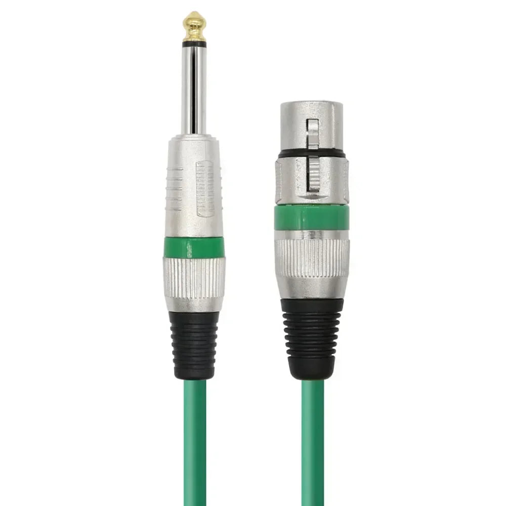 Microphone Cable Jack 6.35mm TS 1/4 Male To XLR Female Microphone Audio Cable for Speaker Guitar Amplifier AMP Mixer Etc
