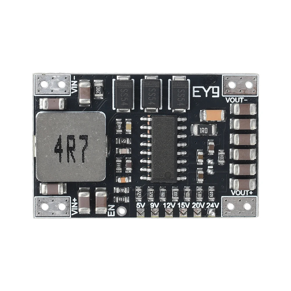 DC-DC 5-15V to 5V/9V/12V/24V Fixed Voltage Output Boost Power Module 5A High-Power Lithium Battery Boost Module