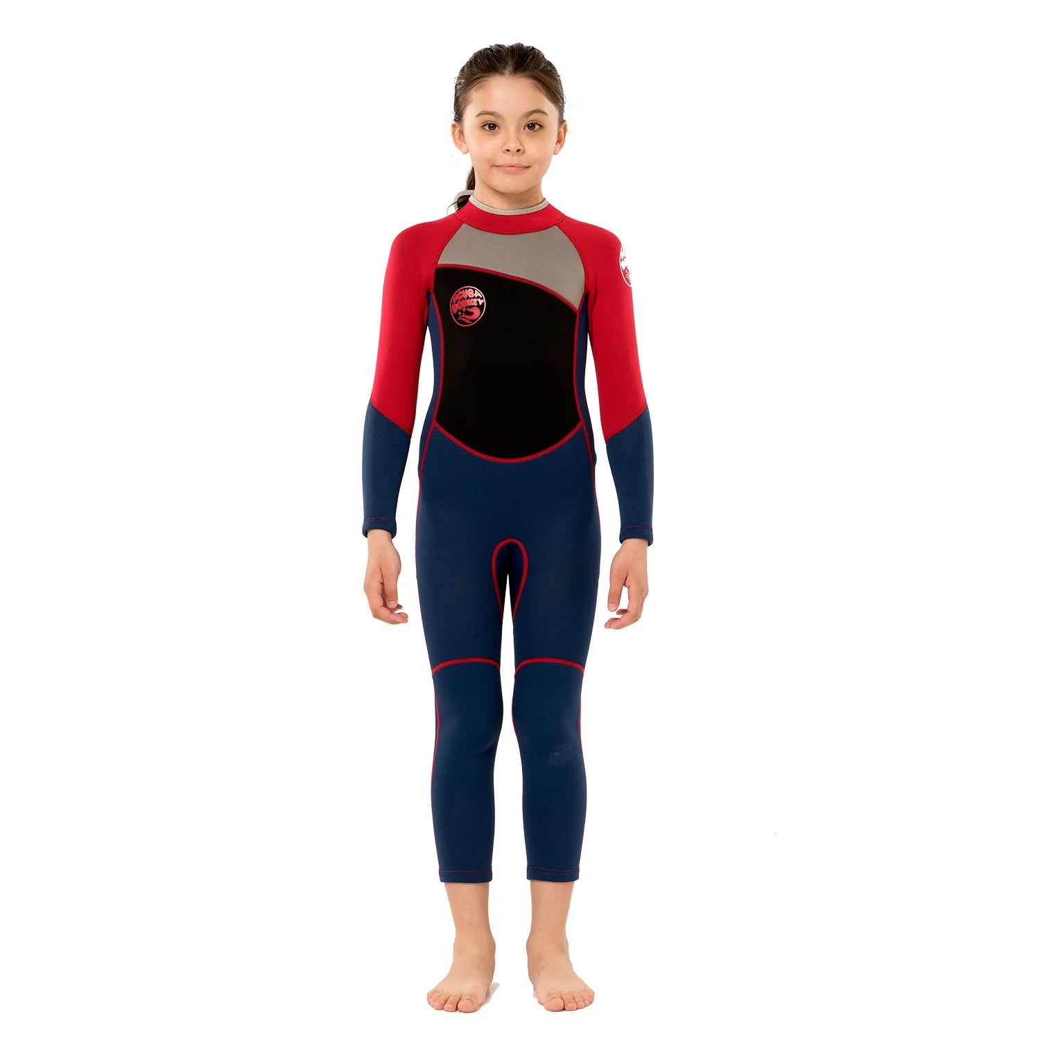 Hisea Childen Wetsuits 2.5mm Neoprene Elastic Swimming Surfing Spearfishing Suit Wetsuit Boys Swimsuit Equipent Diving Equipment