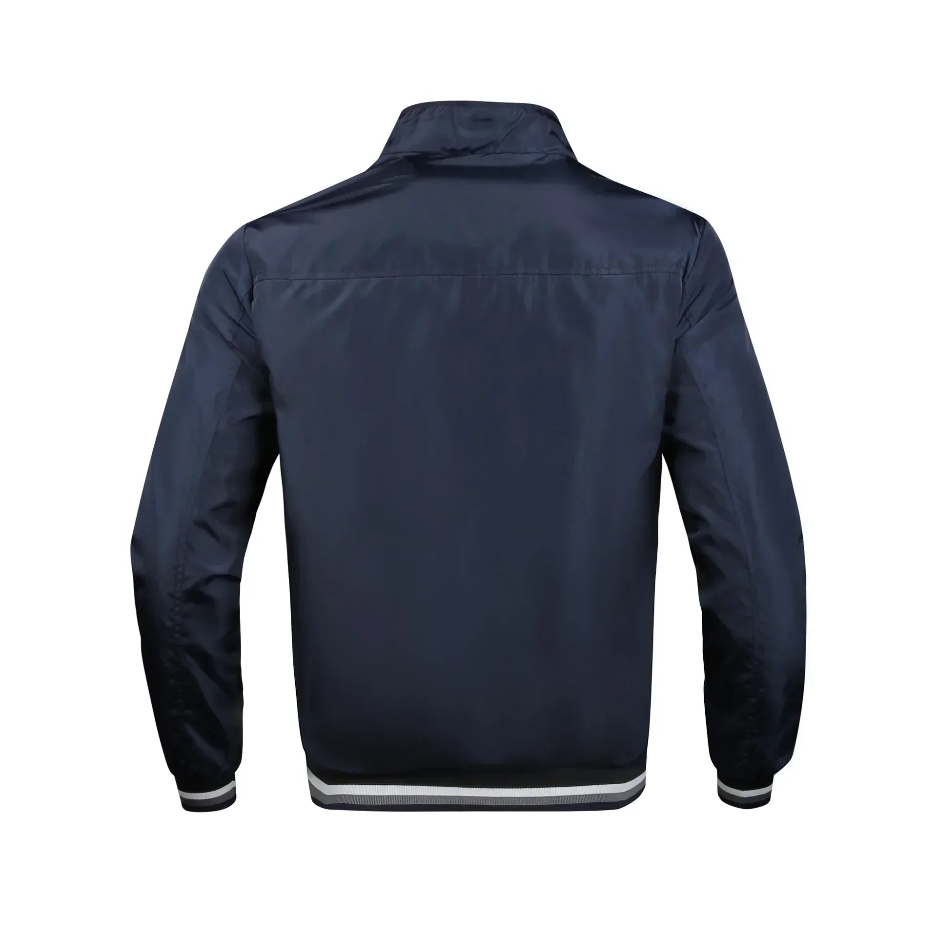 Embroidered Autumn and Winter Men's Stand Collar Casual Zipper Jacket Outdoor Sports Coat Windbreaker Jacket for Men Waterproof