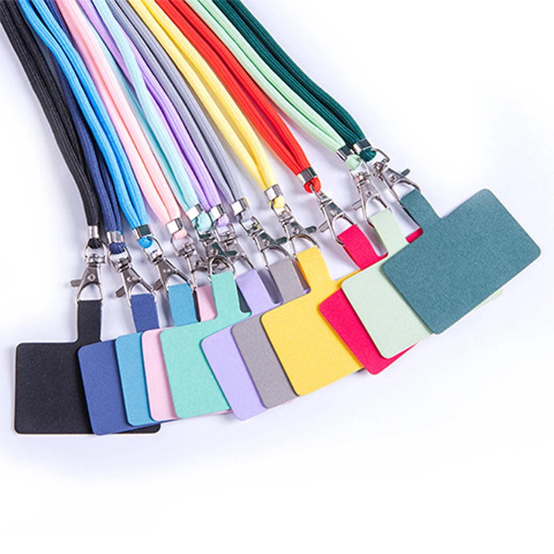 Multi Colored Phone Lanyard Adjustable Hanging Neck Rope Metal Buckle Card Phone Case Universal Without Hindering Phone Charging