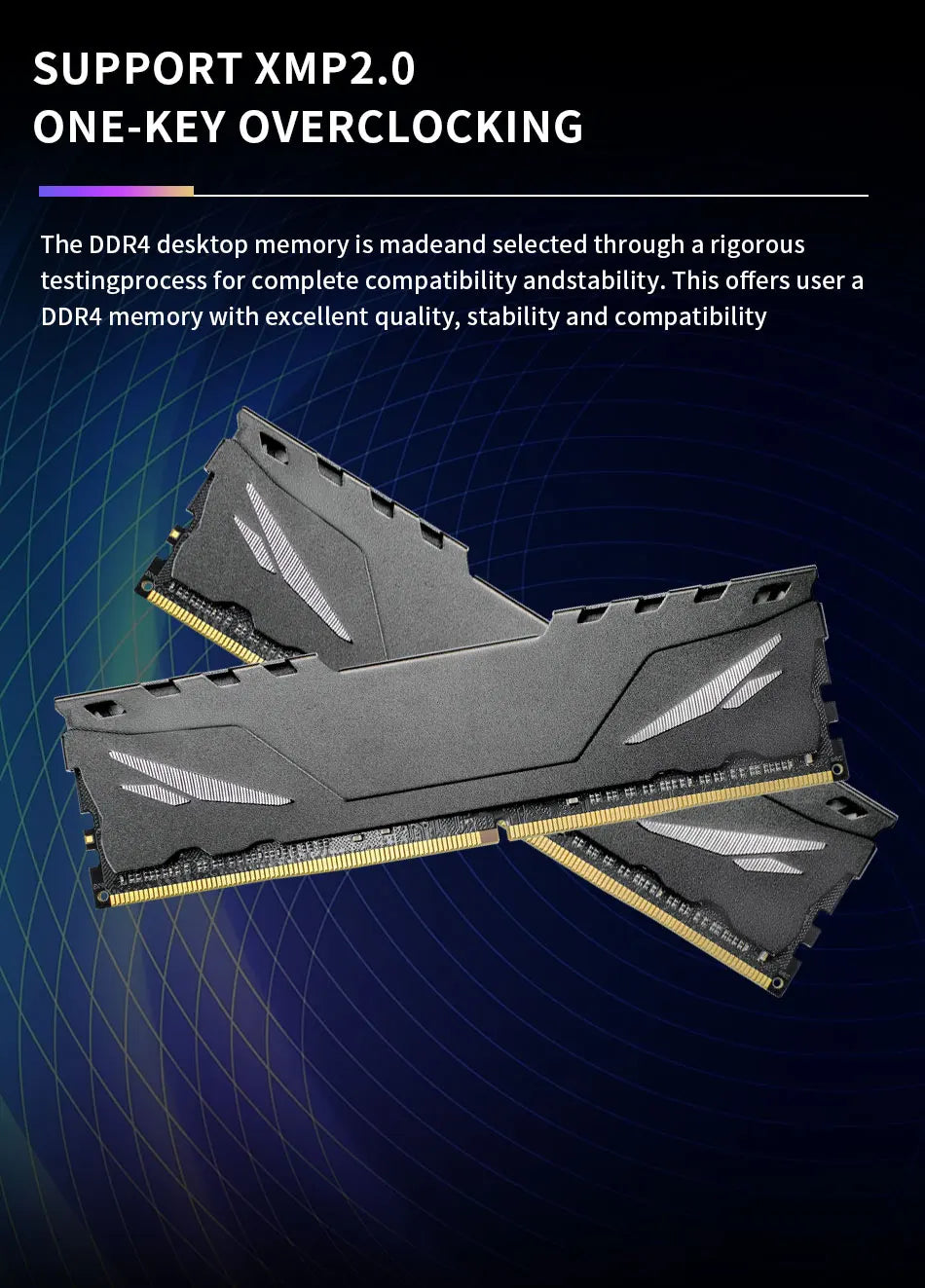 ENVINDA Memoria Ram DDR4 8gb 16gb 2666mhz 3200mhz DDR4 Rekenaargeheue 288pen Udimm XMP2.0 Hitteklep vir Moederbord