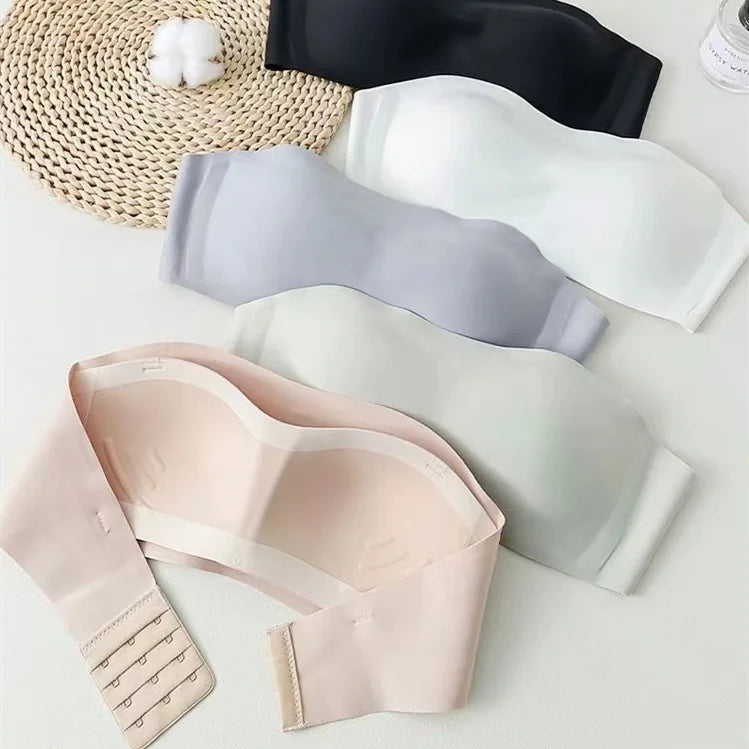 Women Sexy Strapless Bra Push Up Wireless Bras Tube Top Anti-Slip Seamless Invisible Bralette Without Straps Ladies Lingerie