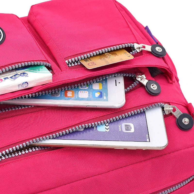 Women Nylon Shoulder Bags Female Solid Zipper Luxury Female Handag Designer Messenger Bags Summer Beach Crossbody Bag Sac A Main