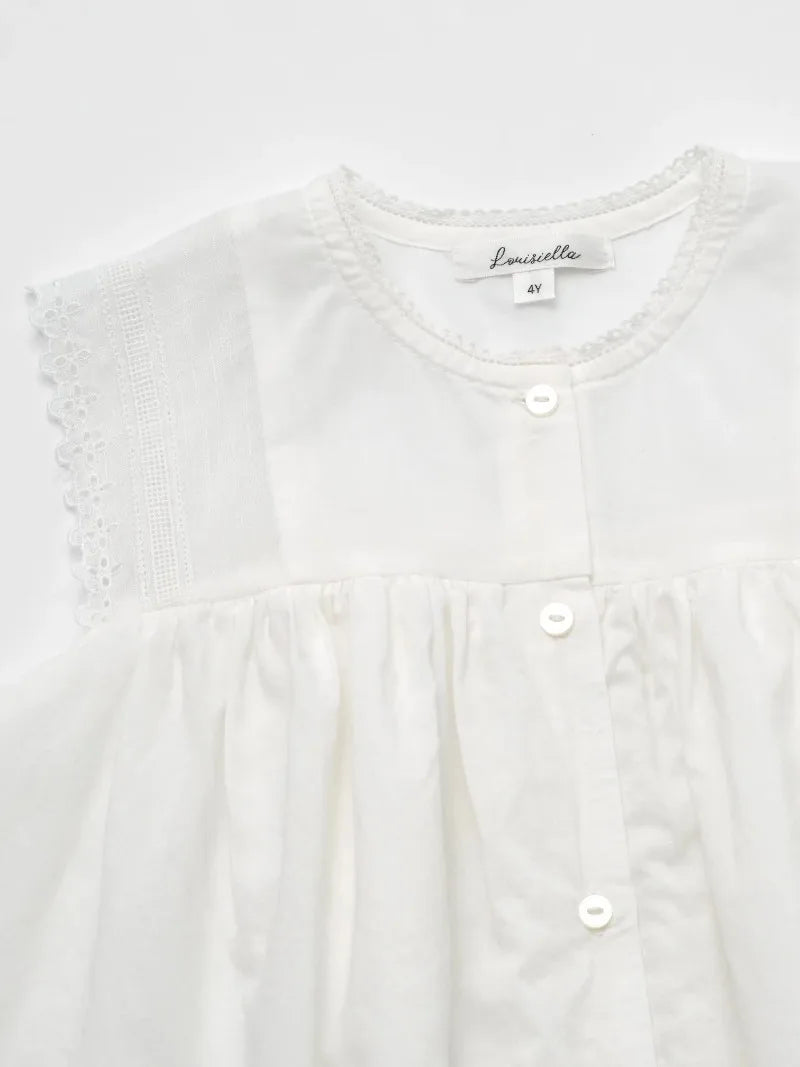 2025 New Elegant Girl Dress LOU Exquisite Embroidery Children Princess Dress Flower Girls Party Dresses Summer Baby Costume