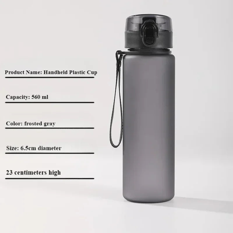 560ML Pokemon Water Cup Pikachu Mewtwo Gengar Portable Plastic Cartoon Outdoor Sports Large Capacity Travel Hiking Water Bottle