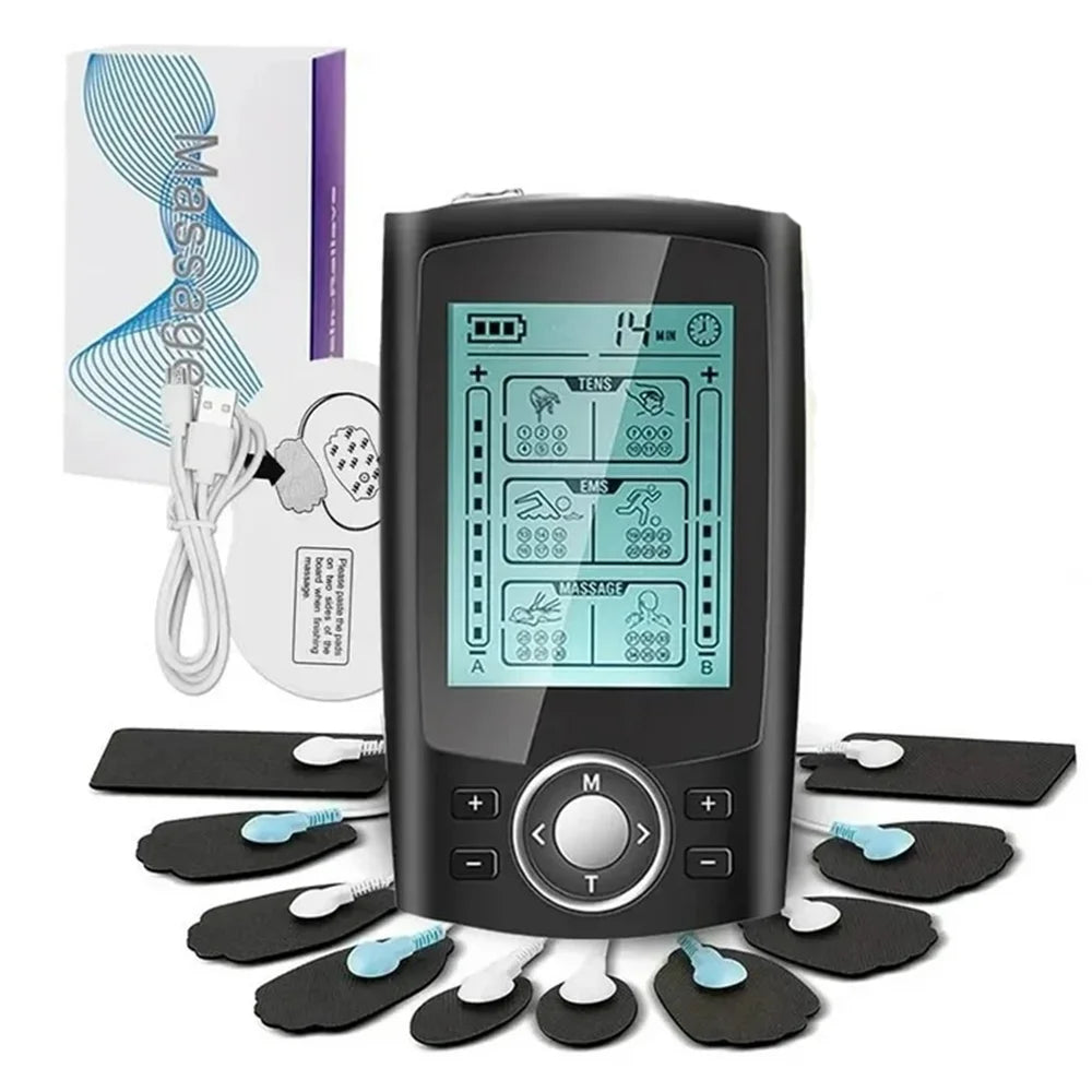 Tens Massager Electric Muscle Stimulator 36-Mode EMS Acupuncture Body Massage Therapy Electrostimulator Slimming Machine