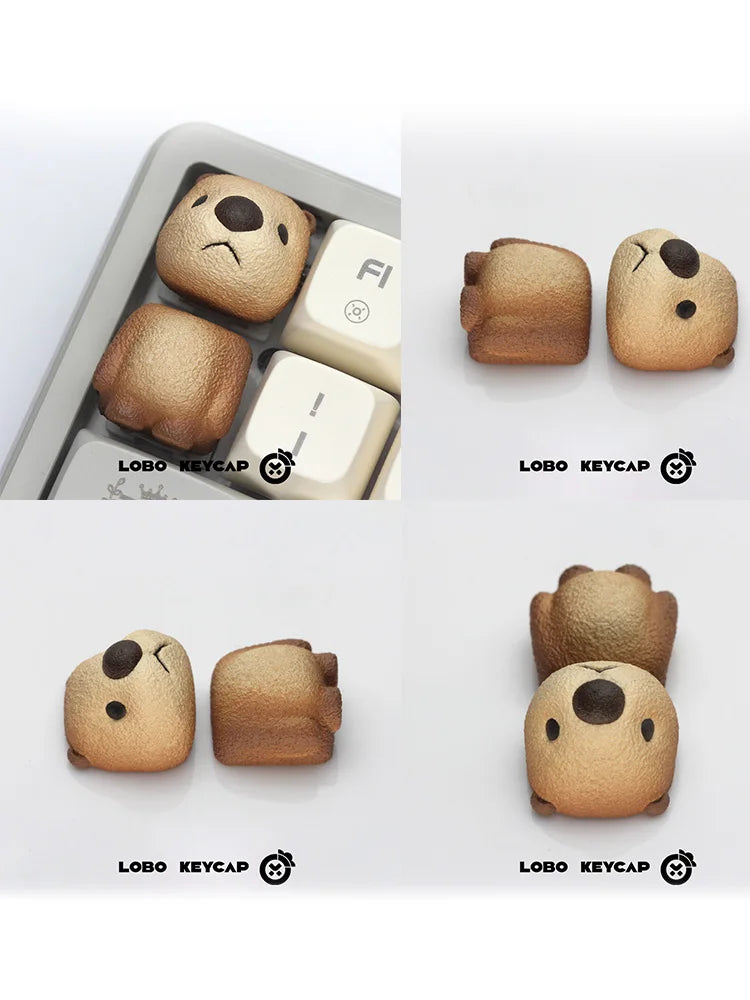Animal Party Crocodile Up And Down Keys Personality Creative Keycap Beast Mechanical Keyboard Attachment Keycap Decor Esc Oem R4