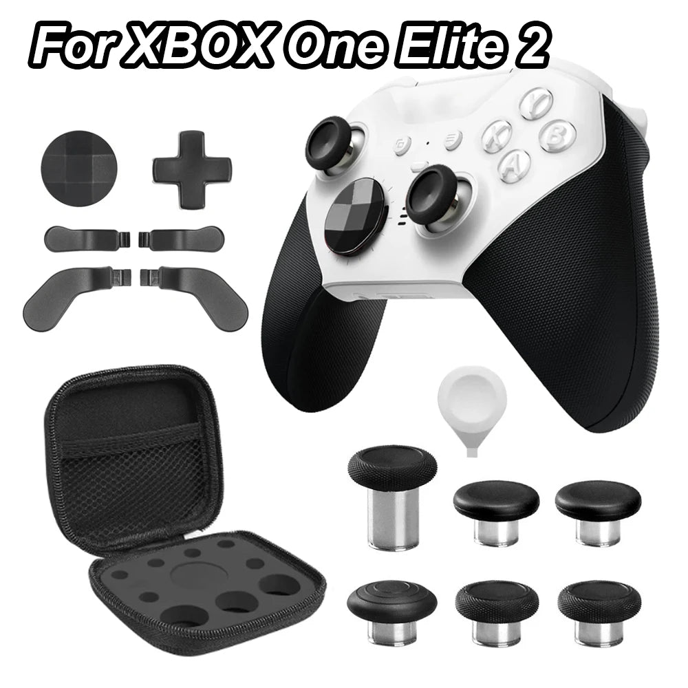 13 in 1 Metal Thumbsticks Joystick Cap For Xbox One Elite Series 2 Controller 6 Swap Stick 4 Paddles And D-Pads Accessories