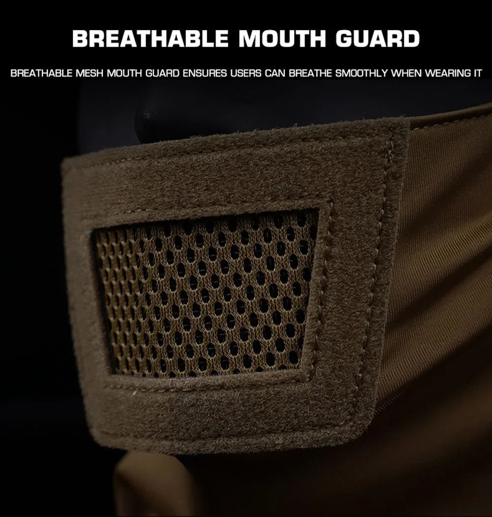 Airsoft Mask for Men Sport Mask Balaclava Headgear Full Face Protection Knight Headwear for Paintball Hunting Sport Cycling
