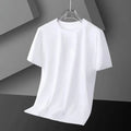 Summer Ice Silk Elastic Waist Sports Pants Men's Lightweight Straight Leg Casual Trousers Youth Fashionable Loose Fit