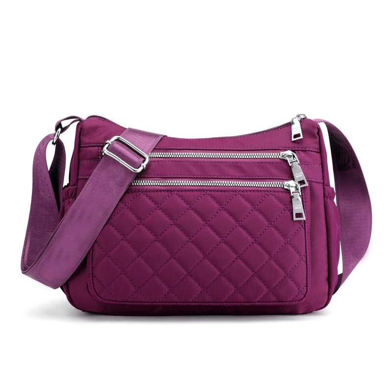 Yogodlns Women Nylon Shoulder Bag Waterproof Multi-pocket Zipper Bag Ladies Travel Messenger Bag For Designer Bolsa Feminina