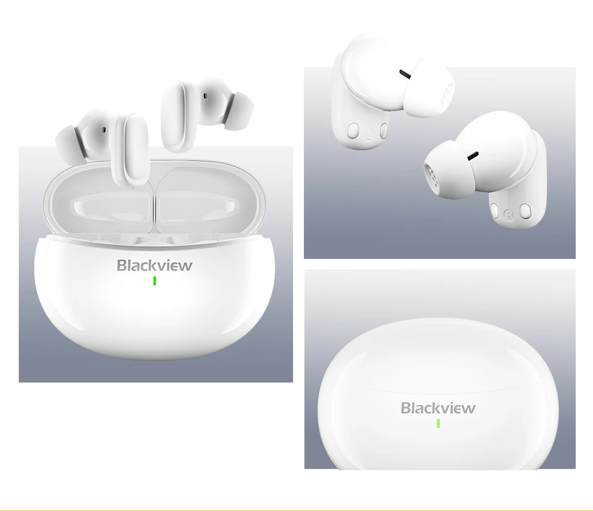 Blackview Airbuds 30 Headset Wireless Headphones TWS Sports Air Conduction Bass ENC Earphones TWS With Mic 400mAh IPX7