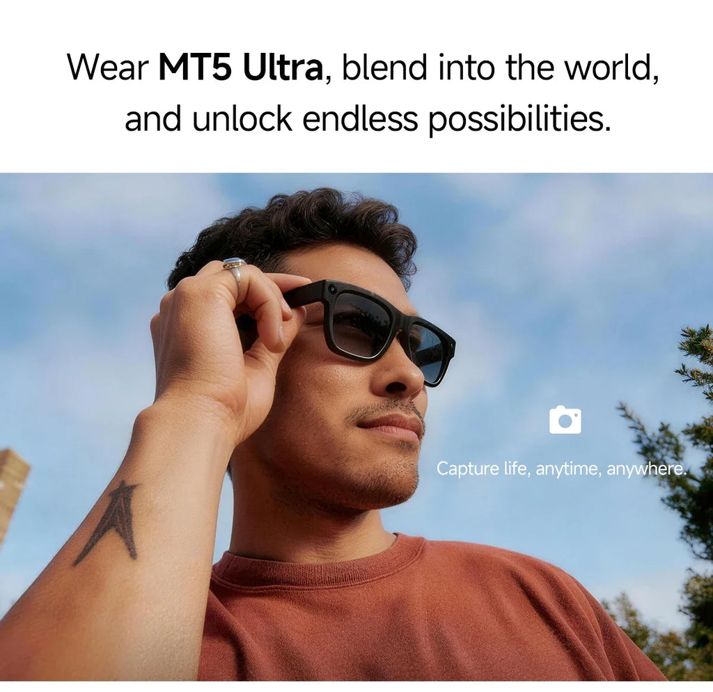 2026 New Smart Glasses 800W Take Pictures Record Al Translation WIFI Transmission AI Recognition GPT 2000MAH Music Smart Glasses