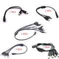 2.1*5.5mm 1 Buchse auf 2 3 4 5 8 Stecker DC-Stromverteilerkabel für CCTV-Überwachungskamera-Zubehör Netzteil 12V