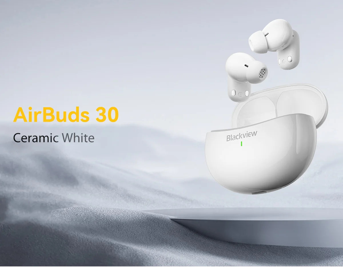 Blackview Airbuds 30 Headset Wireless Headphones TWS Sports Air Conduction Bass ENC Earphones TWS With Mic 400mAh IPX7