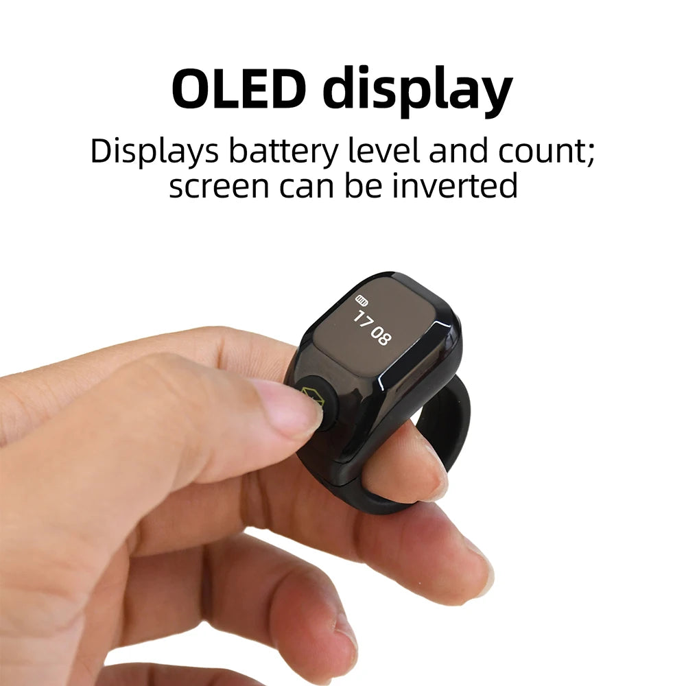 Smart APP Ring Counter OLED Display Portable Digital Display Counter Bluetooth Counting Ring Rechargeable Finger Counter