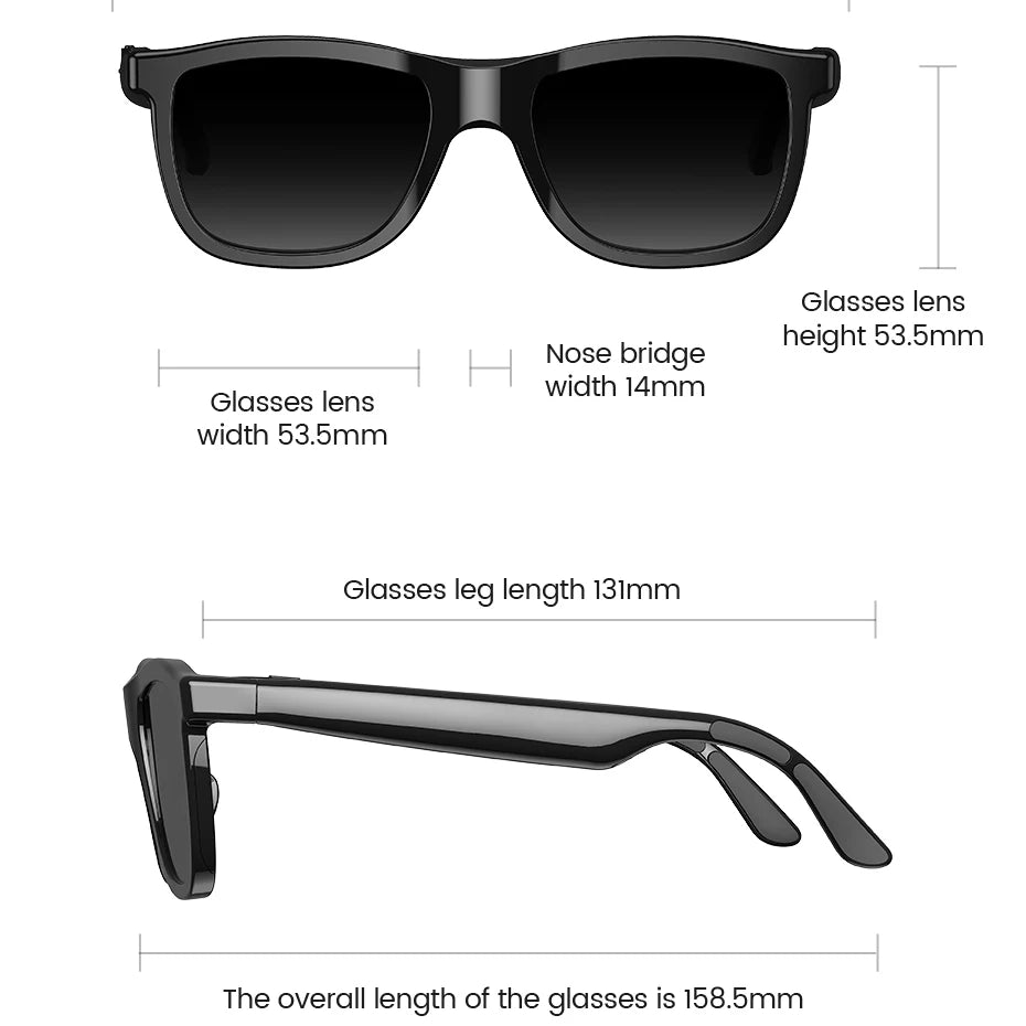 AI Translation Smart Audio Glasses Touch To Color Changing IP65 Sunglasses Noise-reducing HD Call Eyewear Men Women Music Play