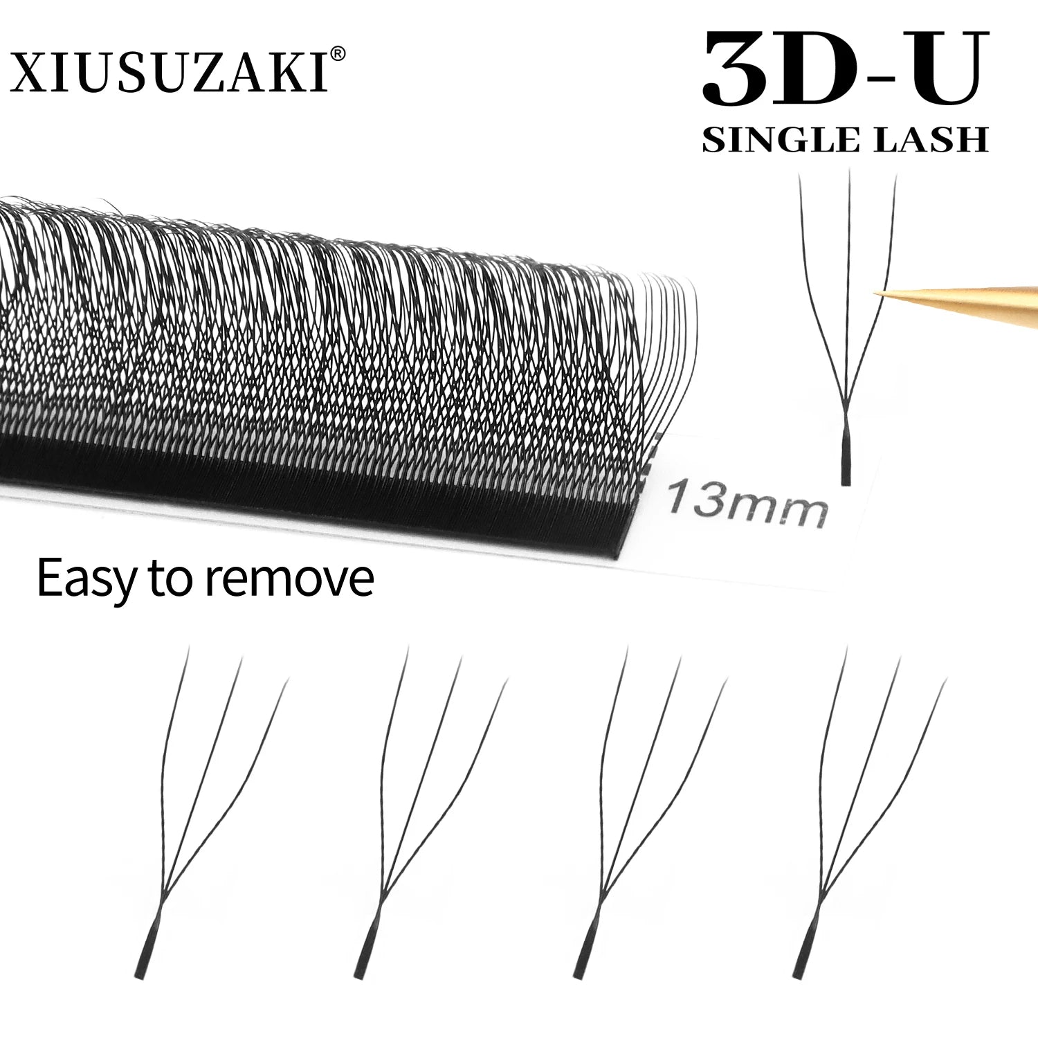 XIUSUZAKI  U-Shaped YY 3D 4D 5D W Eyelash Extensions New Style U/W Lashes Extension Mink Premade Volume Fans False Eyelashes