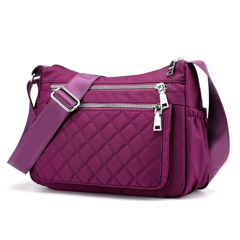 Yogodlns Women Nylon Shoulder Bag Waterproof Multi-pocket Zipper Bag Ladies Travel Messenger Bag For Designer Bolsa Feminina