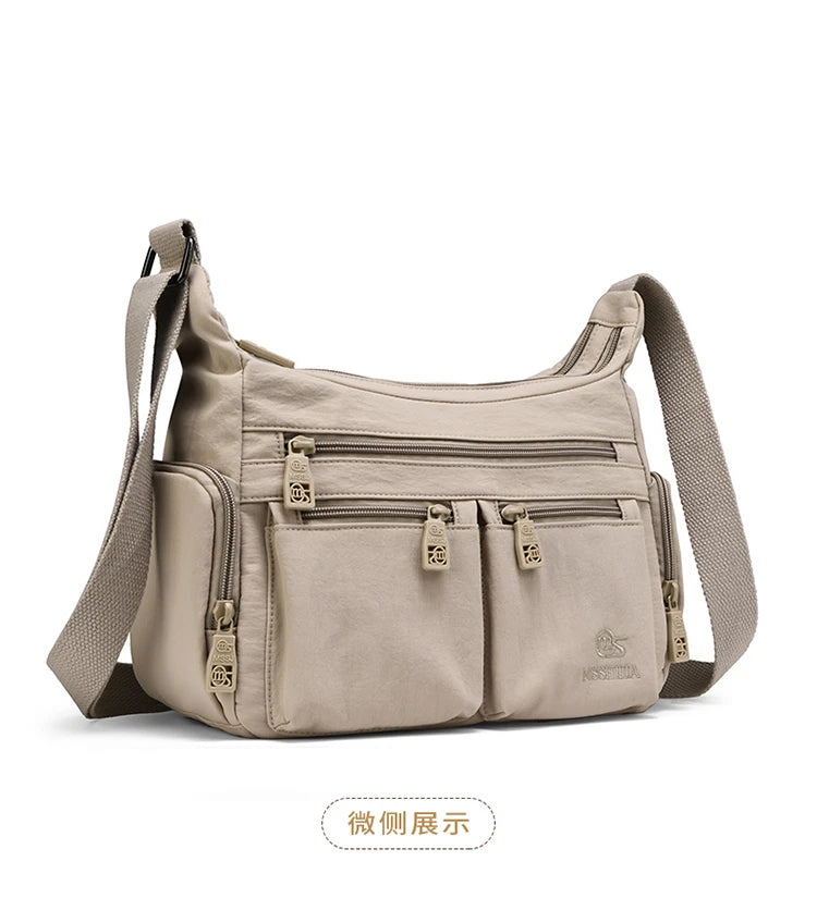 Nylon Crossbody Bag For Women Large Capacity Shoulder Bag Multi-pocket Female Bag Shopping Travel Lady Handbag Leisure Purse sac