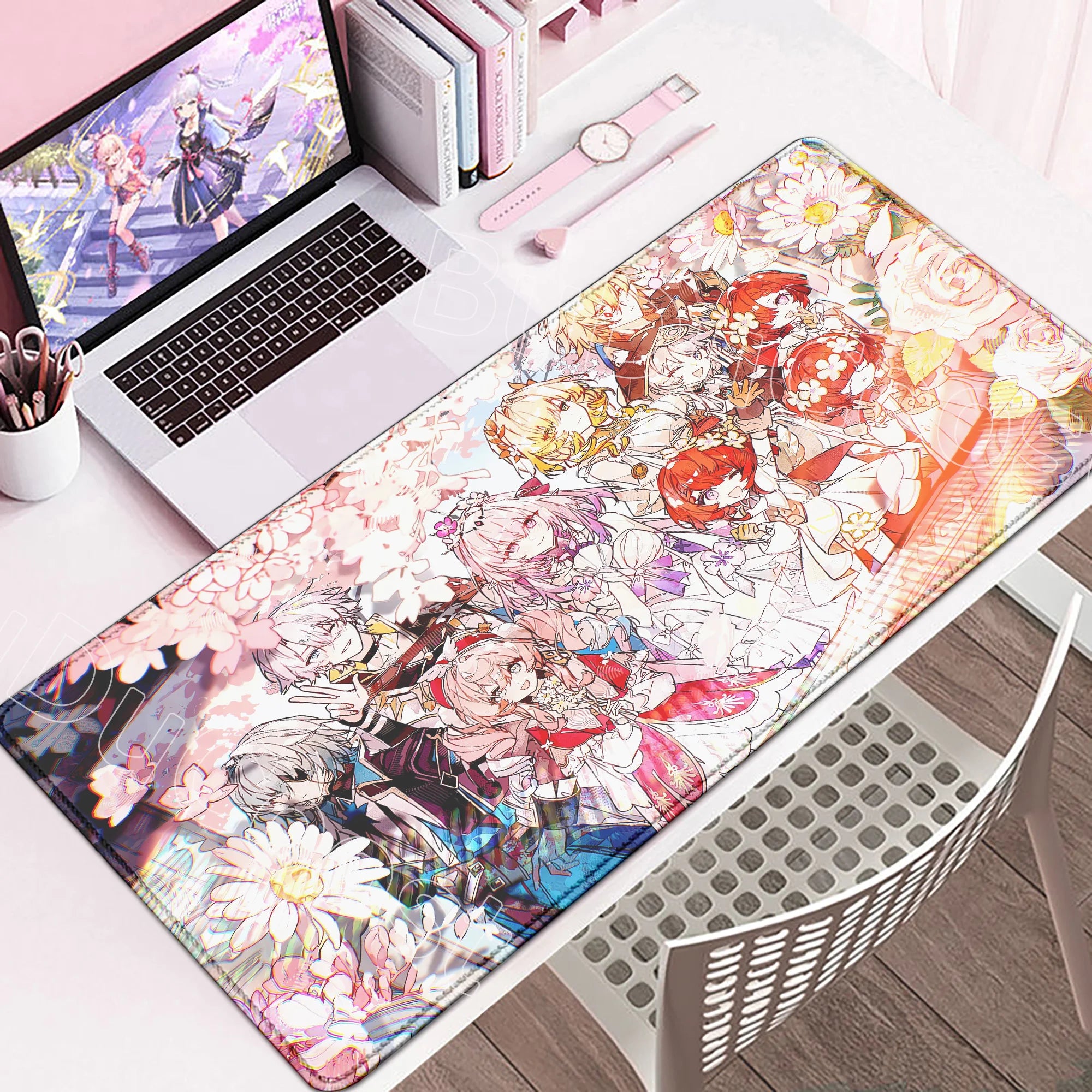 Large Rubber Keyboard Mats Honkai Star Rail Cyrene Castorice Lock Edge Mousepad Chrysos Heir Mouse Pad Game Computer Accessories