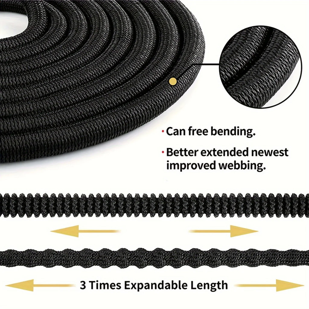 25FT-150FT Garden Hose Expandable Magic Water Pipes Home Garden Daily Watering Tools High-Pressure Car Wash Cleaning Water Gun