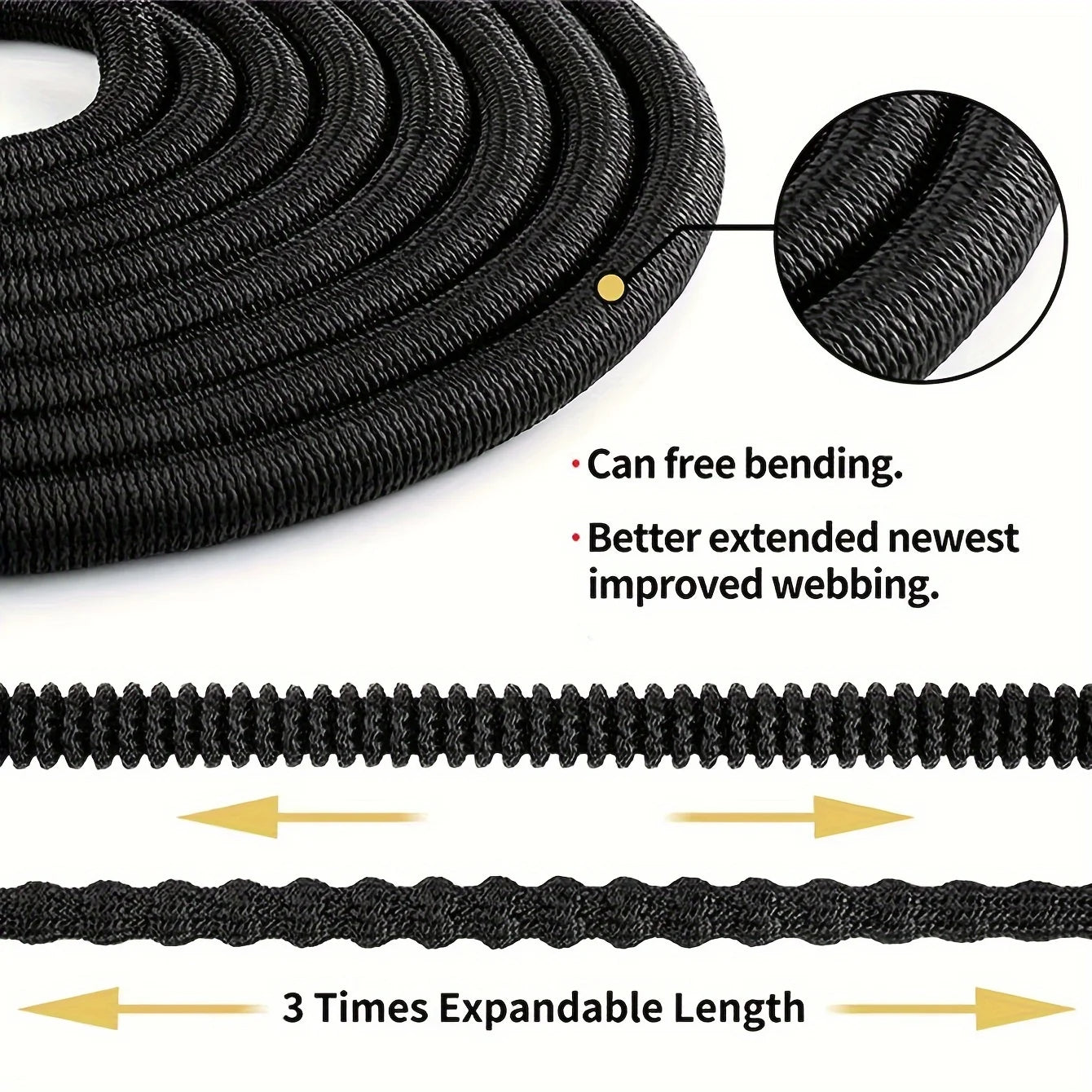 25FT-150FT Garden Hose Expandable Magic Water Pipes Home Garden Daily Watering Tools High-Pressure Car Wash Cleaning Water Gun