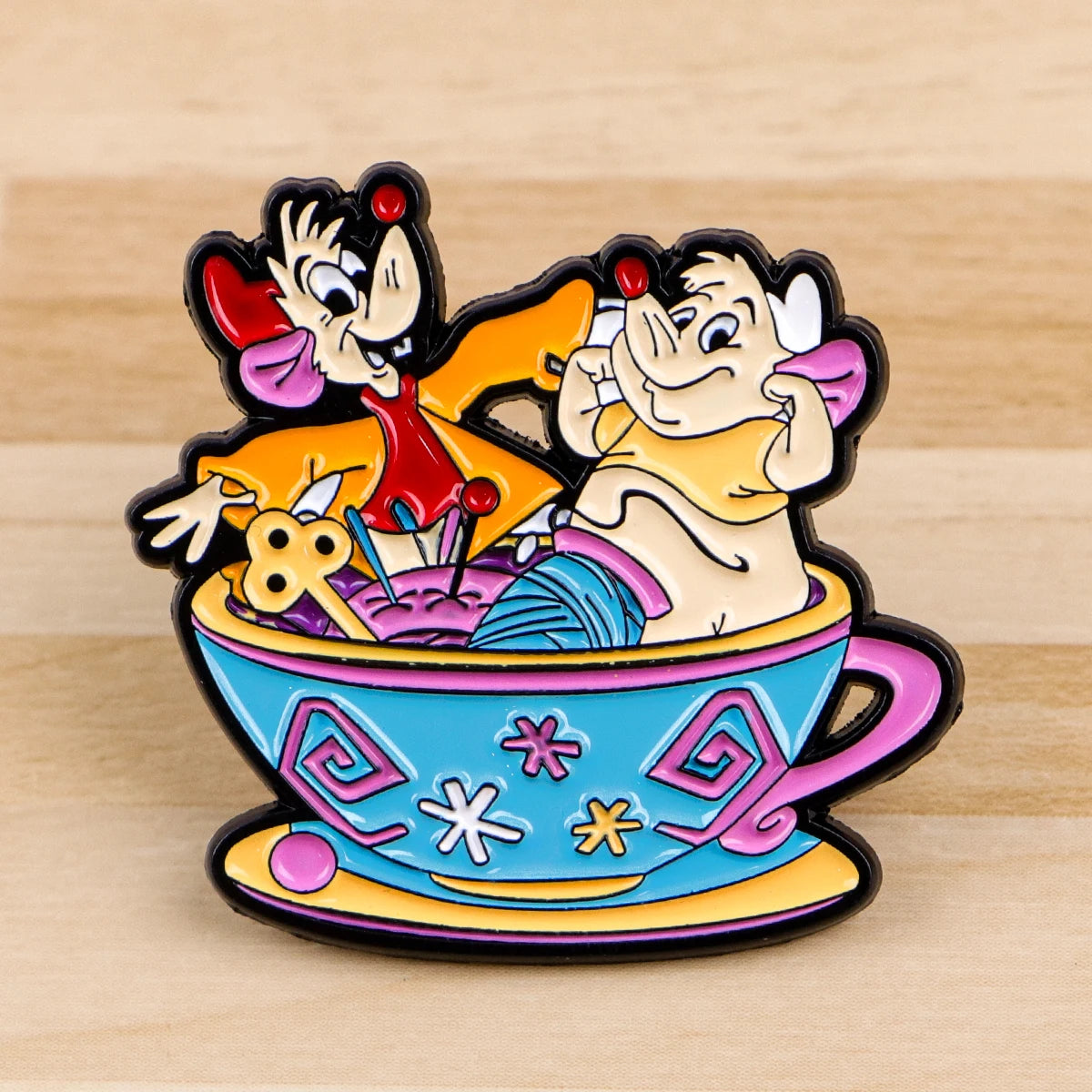 Fairy Tale Enamel Pins Cute Cartoon Mouse Brooches for Backpacks Clothing Lapel Badges Anime Jewelry Gift for Kids Women