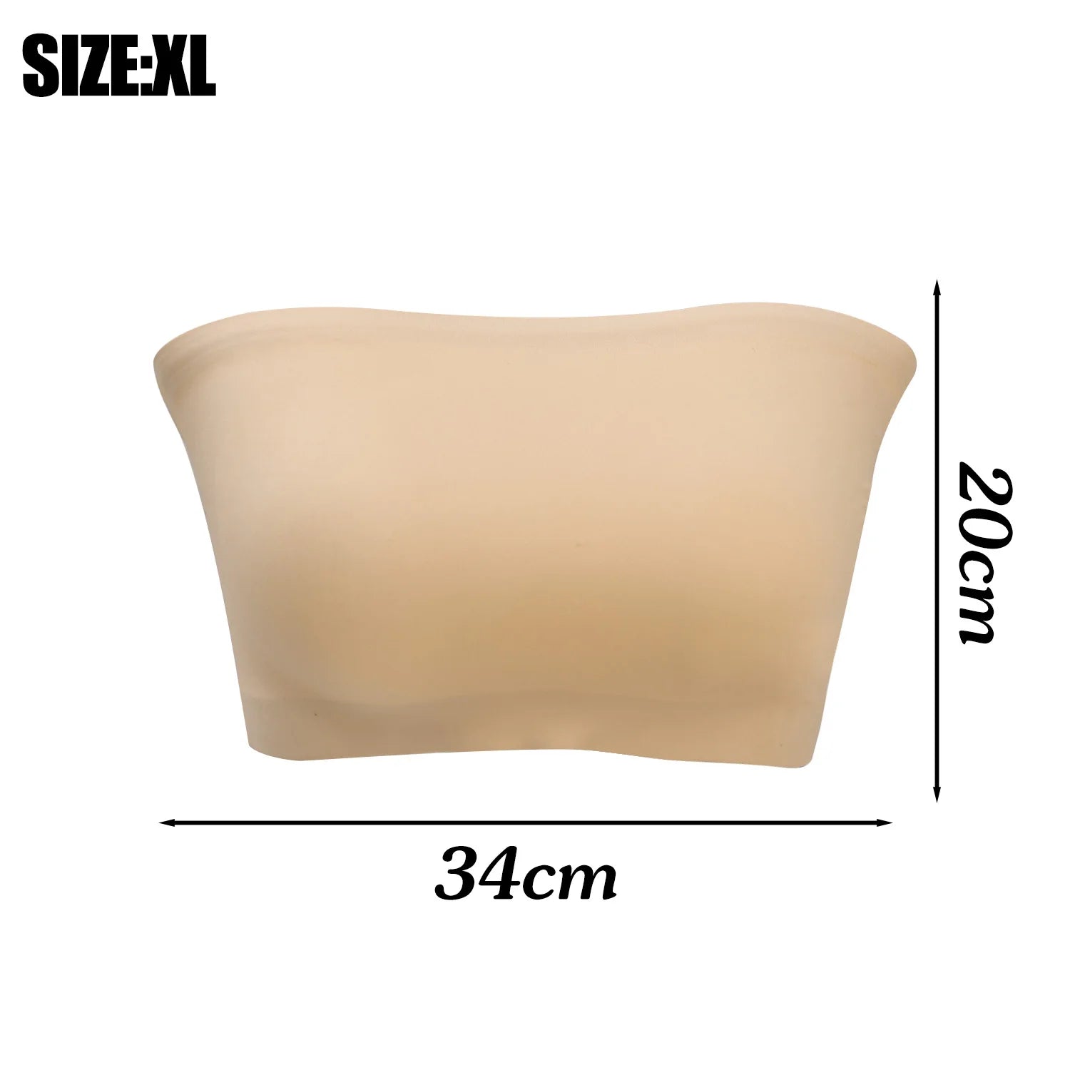 2025 Fashion Women Tube Tops Strapless Bra Black Skin Chest Wrap Bandeau Unlined Seamless Breathable Comfortable Underwear Tops