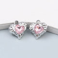 10pcs New Heart Enamel Charms Pink Fashion Y2K Style Pendants For Making DIY Handmade Findings Accessories Necklace Jewelry