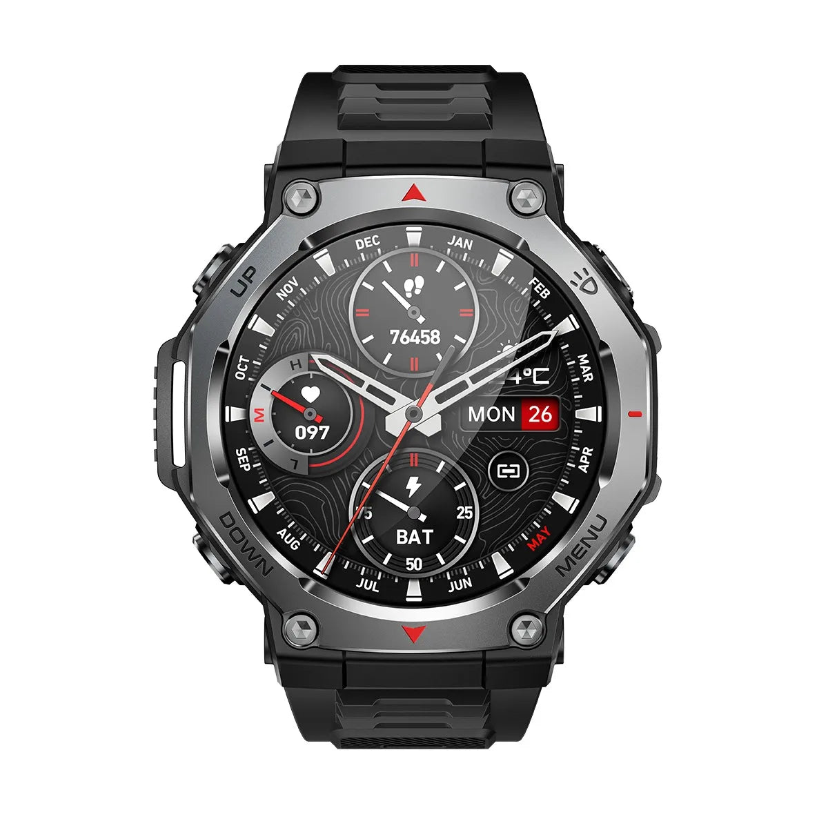 Smartwatch for iPhone Andriod,wireless call dialing,sports mode,incoming call and message push,fitness tracker,health monitoring