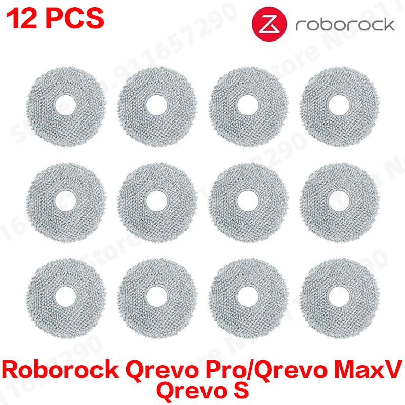 Roborock Qrevo Pro/Qrevo MaxV/Qrevo S Robot Vacuum Spare Parts Main Side Brushes Mop Cloths HEPA Filters Dust Bags Accessories
