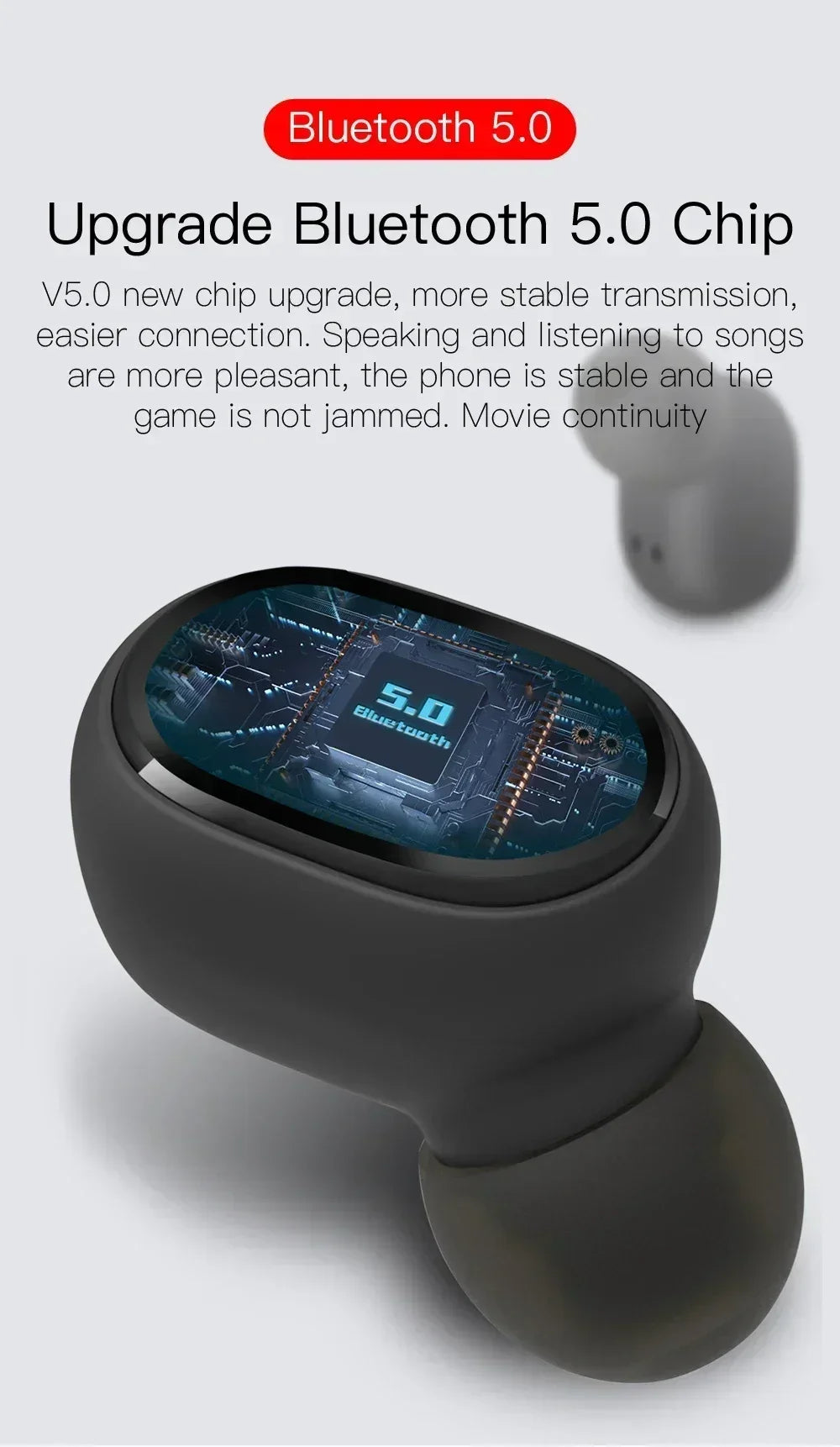 E6S Draadlose Bluetooth-oorfone TWS Bluetooth-koptelefoon Draadlose oordopjes Geraasdempende oorfone met mikrofoonhoofstukke