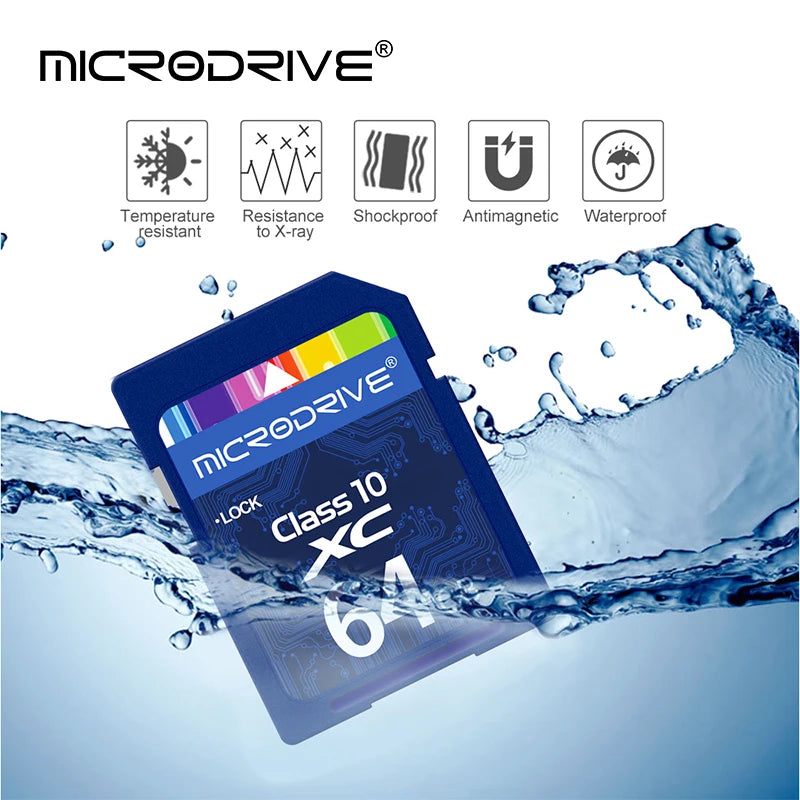 Hochgeschwindigkeits-Class10-SD-Karte 32 GB SD-Karte 128 G 64 GB 32 GB 16 GB SD-Speicherkarte SD-Pendrive für Kamera-Microdrive
