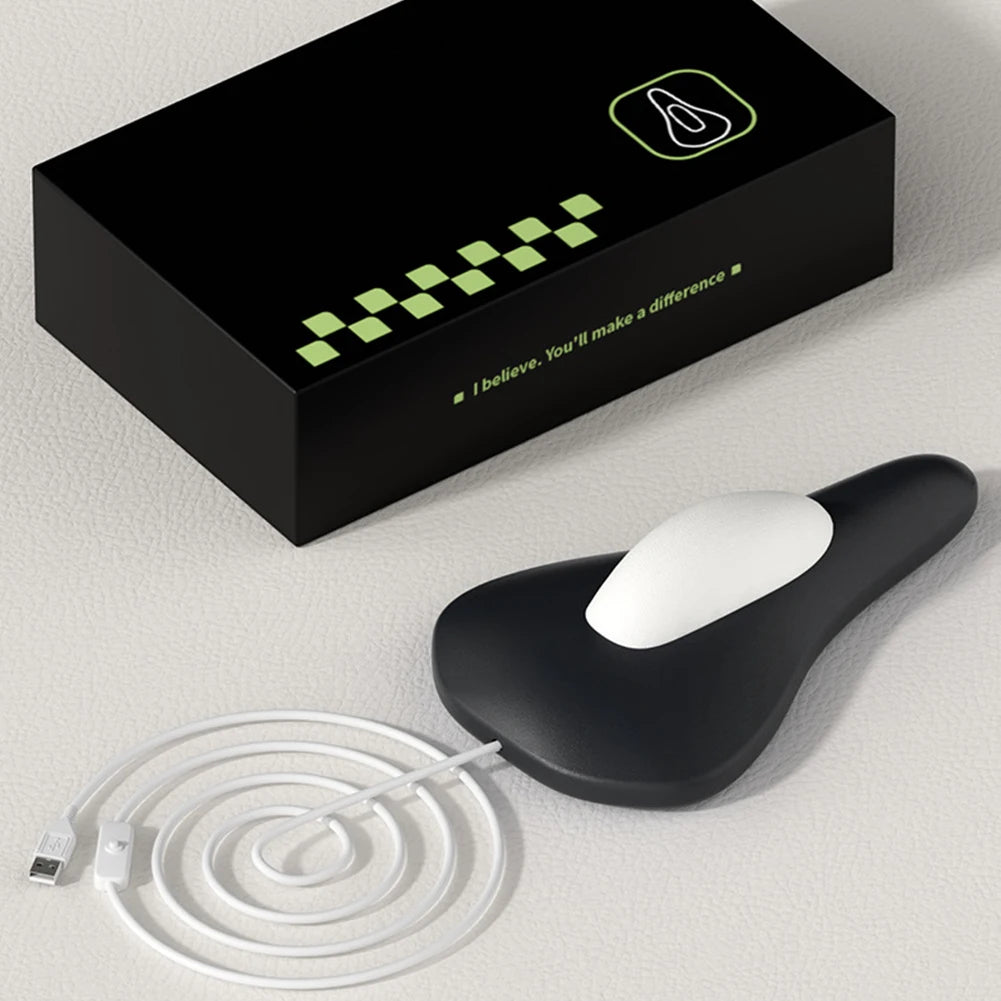 Electric Pelvic Floor Strengthening Muscle Exerciser Ergonomic Kegel Fitness Training Device Rechargeable for Physical Therapy