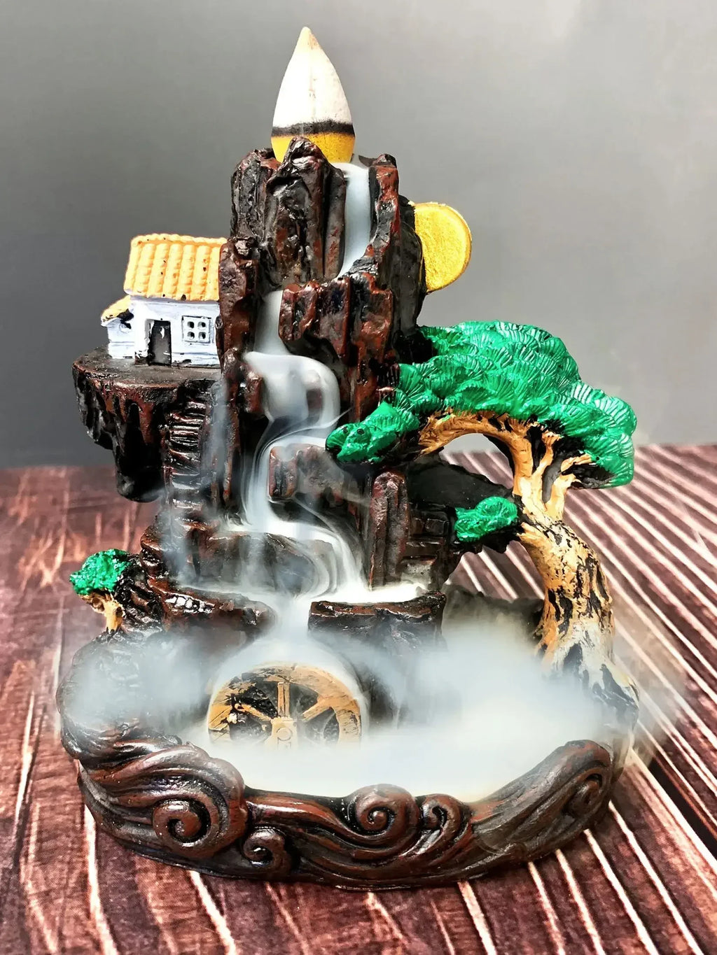 1 Piece Resin Reflowable Incense Holder Left/Right Incense Burner, Bedroom, Living Room Coffee Table, Office Home Decor Gifts