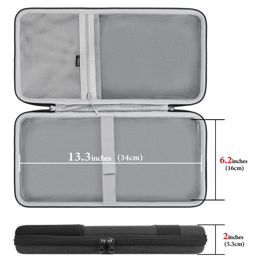 Geekria 75% Keyboard Case, Hard Shell Travel Carrying Bag for 84 Key Wireless Portable Keyboard
