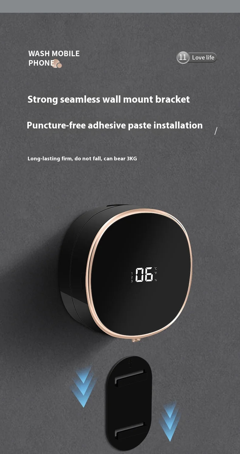 Automatic Rechargeable Electric Wall Mount Auto Dish Liquid Soap Dispenser Sensor Foaming Smart Touchless for Kitchen Bathroom
