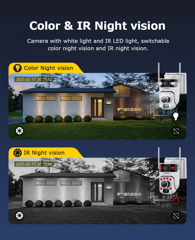 12MP 50X Zoom Dual Lens 4G SIM Solar Camera WIFI Outdoor Surveillance PTZ Human Detection Recording Security Night Vision Camera