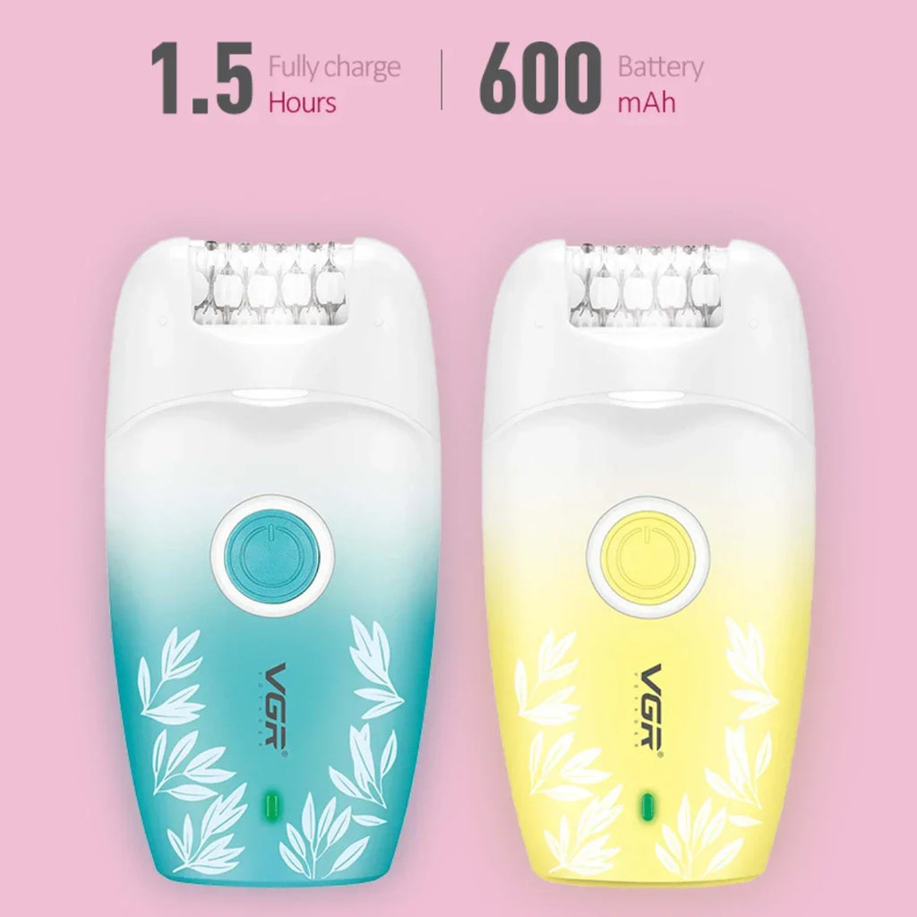 VGR Hair Remover Professional Women Face Hair Removal Bkini Epilator Electric Trimmer Leg Underarm Body Rechargeable  V-738