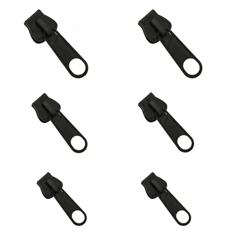 6pcs Universal Instant Fix Zipper Repair Kit Replacement Zip Slider Teeth Rescue Sewing Clothes Bag Zippers Tool Accessories
