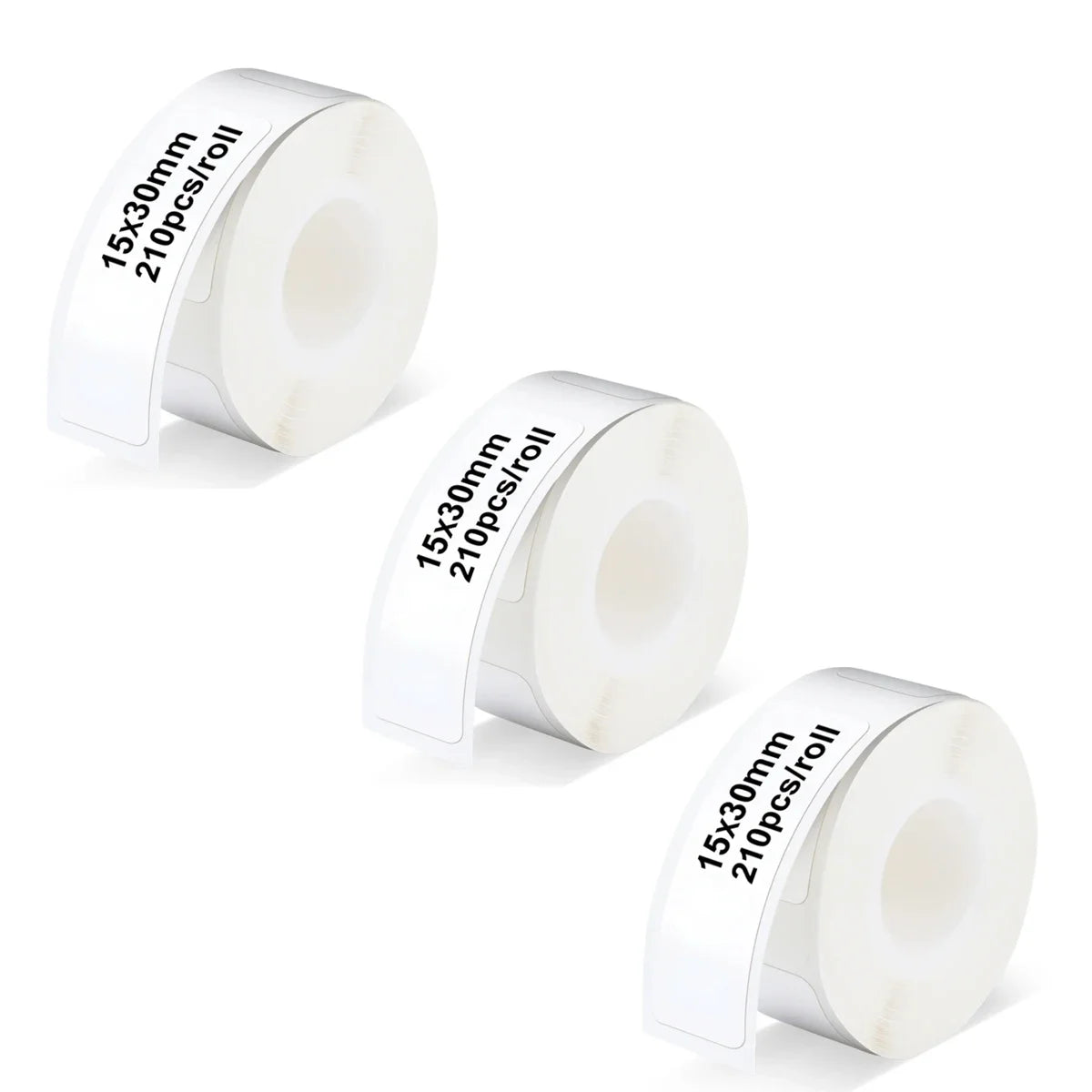 Label Sticker 12*40/15*30mm Label Tape Thermal Printer Paper 160pcs/roll Compatible D30 Marklife P12P11 Labeller For Home Office