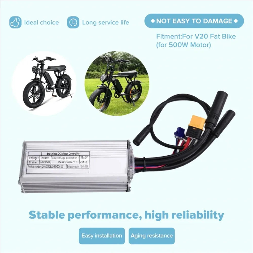 Controller Für OUXI V20 Fat Bike 20 Zoll Elektro Dirt Bike 45Km/H Für 500W Motor