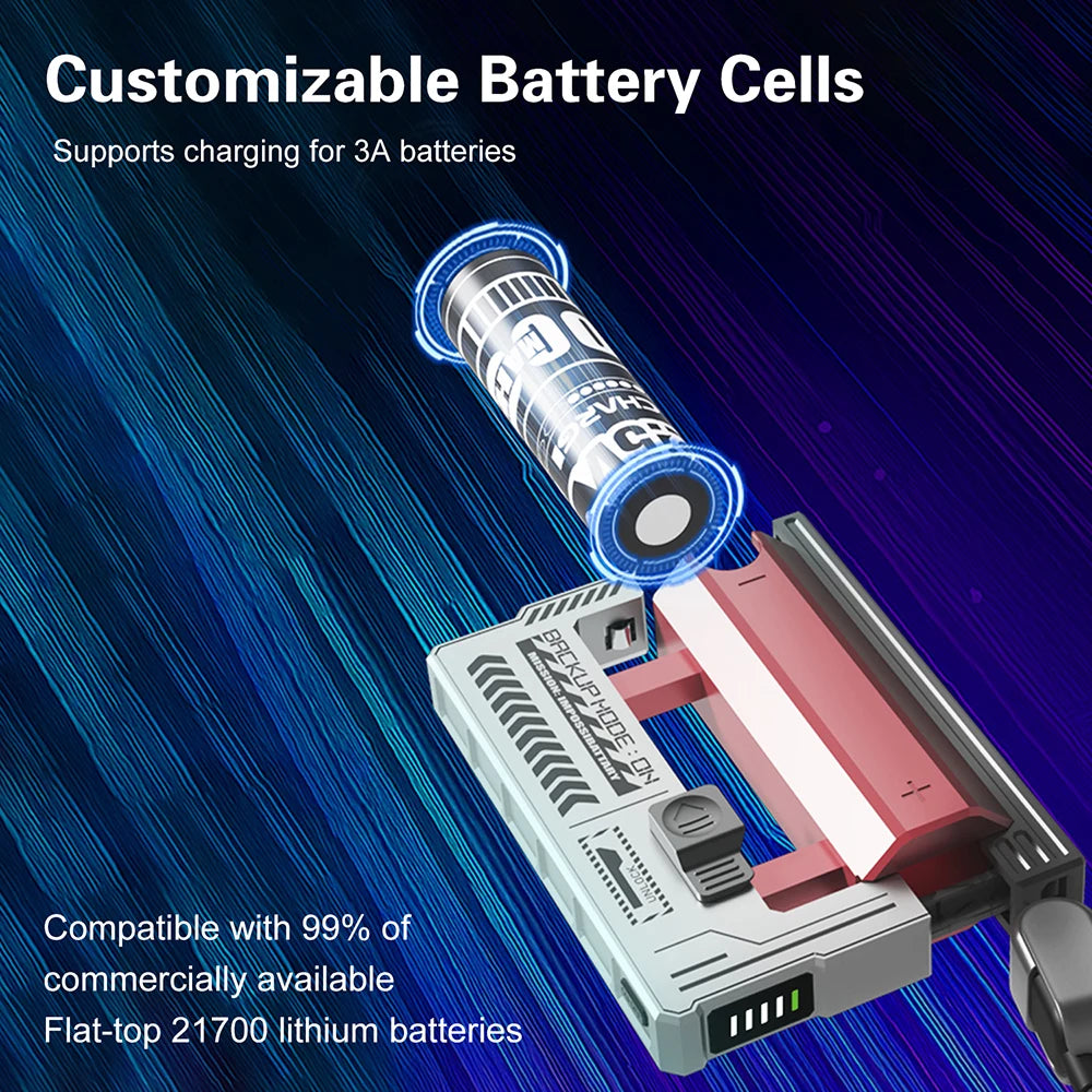 21700 Battery Holder Power Bank Case PD 20W Fast Charging Built-in Cable Detachable Power Bank DIY Battery Case